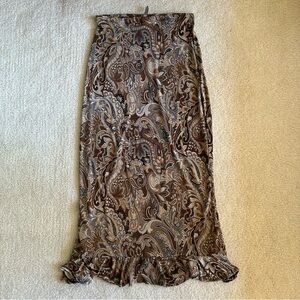 Vintage paisley maxi skirt